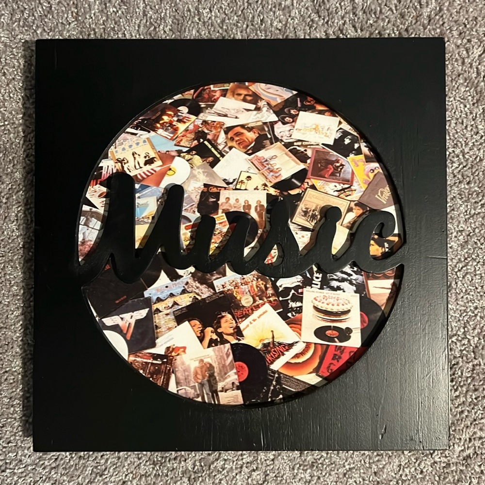 Wall Art Decor music collage frame